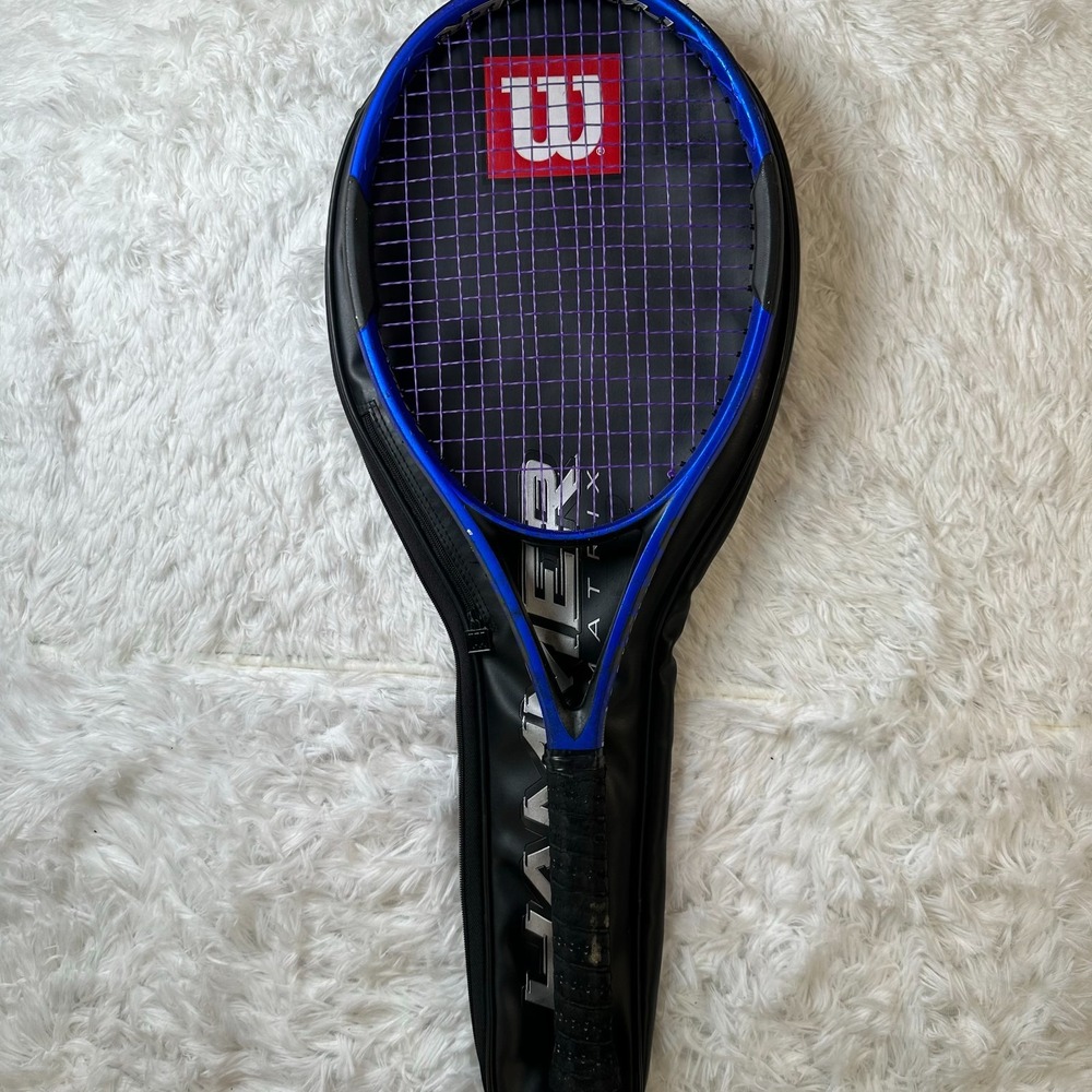 Wilson Hammer 4 Oversize Tennis Racquet Blue Black 4 1/4 Grip w/ Cover